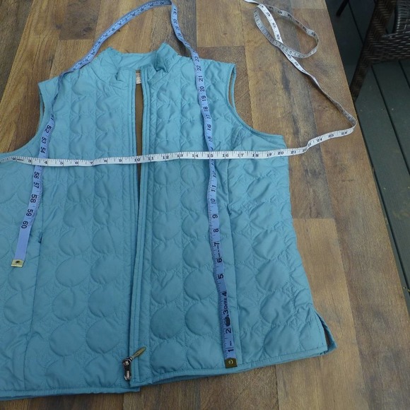 Aventura fleece lined quilted vest L blue padded - Picture 5 of 5